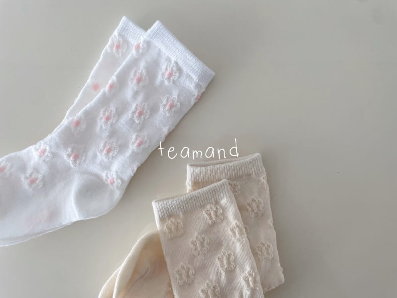 Teamand - Korean Children Fashion - #minifashionista - Punching Daisy Socks Set - 5