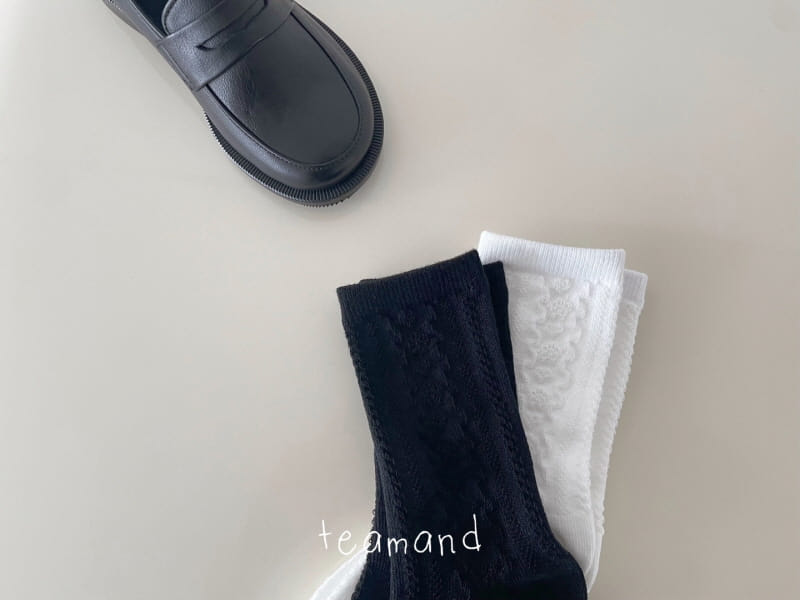 Teamand - Korean Children Fashion - #prettylittlegirls - Embo Lace Socks Set - 7