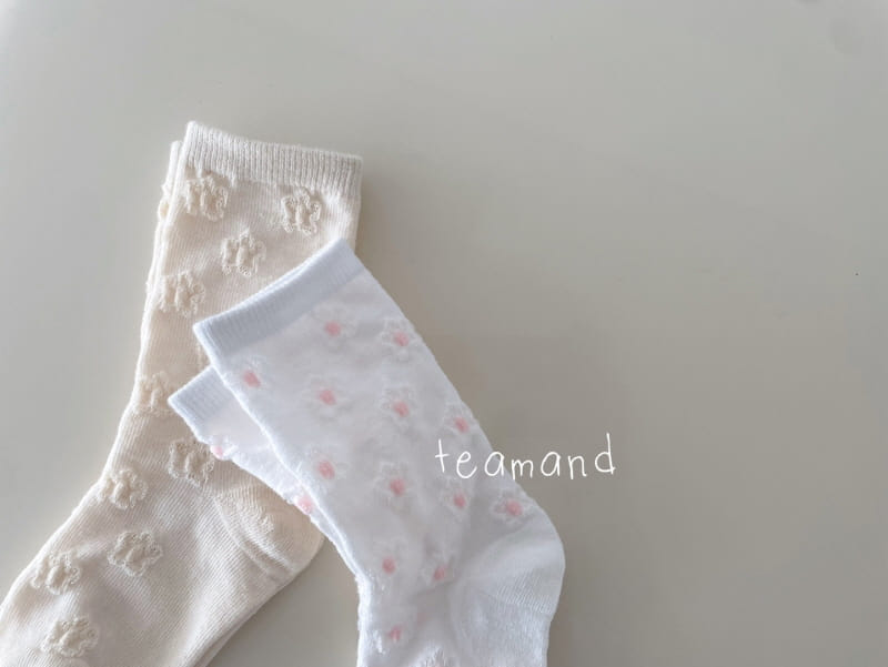 Teamand - Korean Children Fashion - #prettylittlegirls - Punching Daisy Socks Set - 6