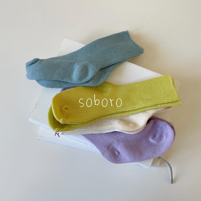 Teamand - Korean Children Fashion - #stylishchildhood - Soboro Socks Set 