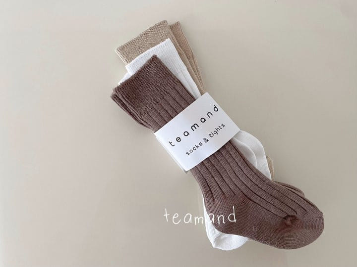 Teamand - Korean Children Fashion - #todddlerfashion - Basic Knee Socks Set - 4