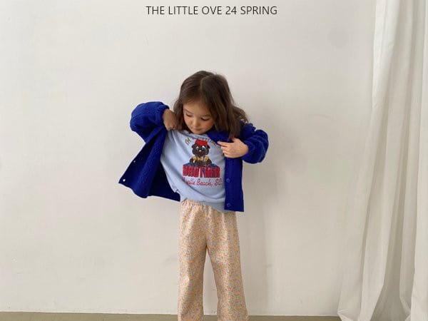 The Little Ove - Korean Children Fashion - #kidsstore - Flower Straight Pants - 4