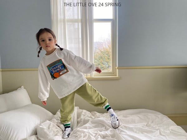 The Little Ove - Korean Children Fashion - #kidzfashiontrend - Orange Tee - 3