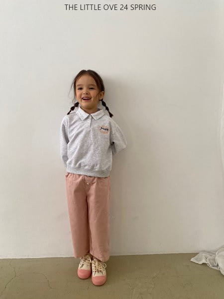 The Little Ove - Korean Children Fashion - #prettylittlegirls - Embroidery Collar Sweatshirt - 6