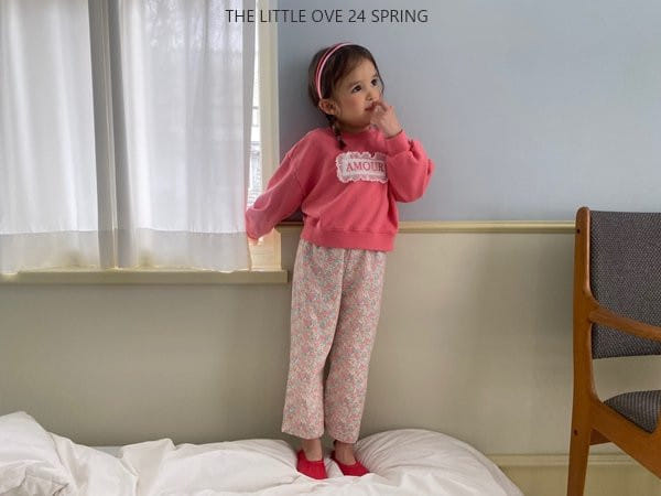 The Little Ove - Korean Children Fashion - #todddlerfashion - Flower Straight Pants - 10