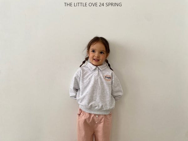 The Little Ove - Korean Children Fashion - #toddlerclothing - Embroidery Collar Sweatshirt - 8