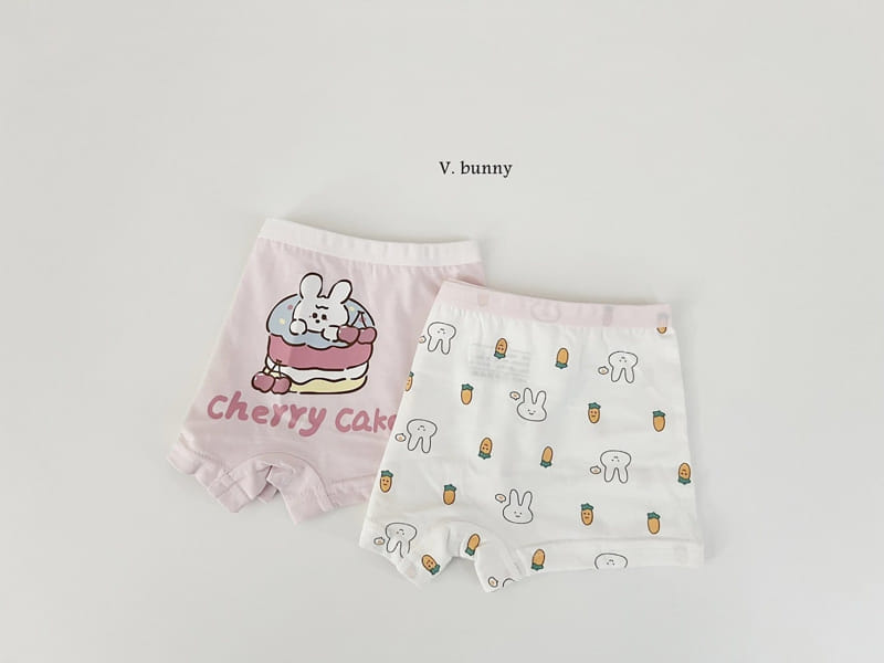 V Bunny - Korean Children Fashion - #todddlerfashion - Cherry Underwear - 10