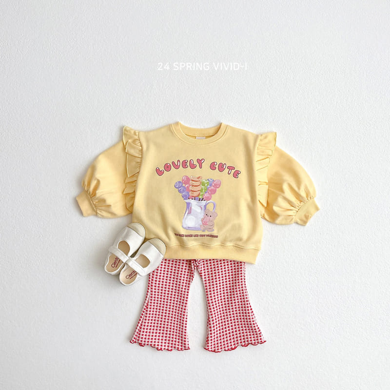 Vivid I - Korean Children Fashion - #Kfashion4kids - Terry Design Pants - 6