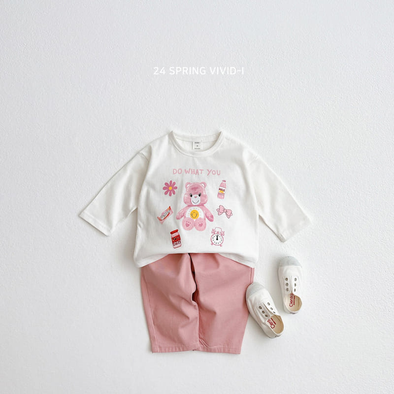 Vivid I - Korean Children Fashion - #childofig - Bear Check Top Bottom Set - 11