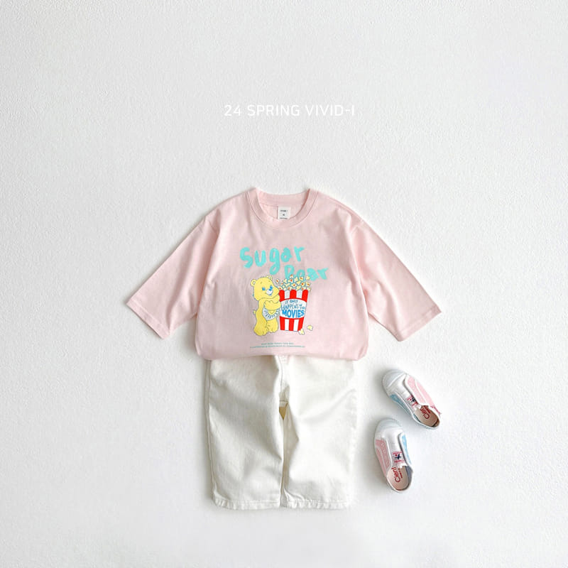 Vivid I - Korean Children Fashion - #childofig - Popcorn Bear Single Tee - 9