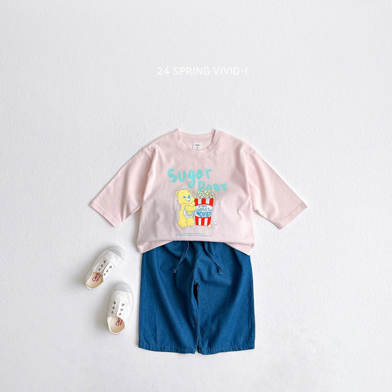 Vivid I - Korean Children Fashion - #childrensboutique - Popcorn Bear Single Tee - 10