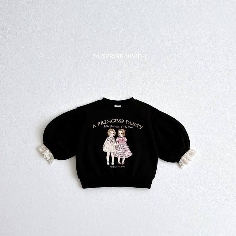 Vivid I - Korean Children Fashion - #childrensboutique - Lace Sleeve Sweatshirt - 6