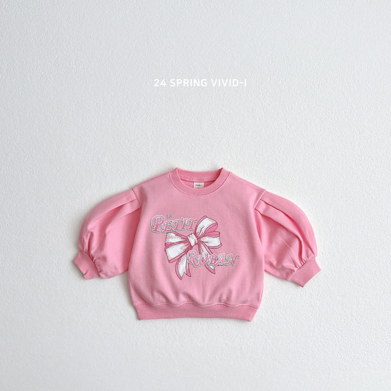 Vivid I - Korean Children Fashion - #childrensboutique - Ribbon Puff Sweatshirt - 5