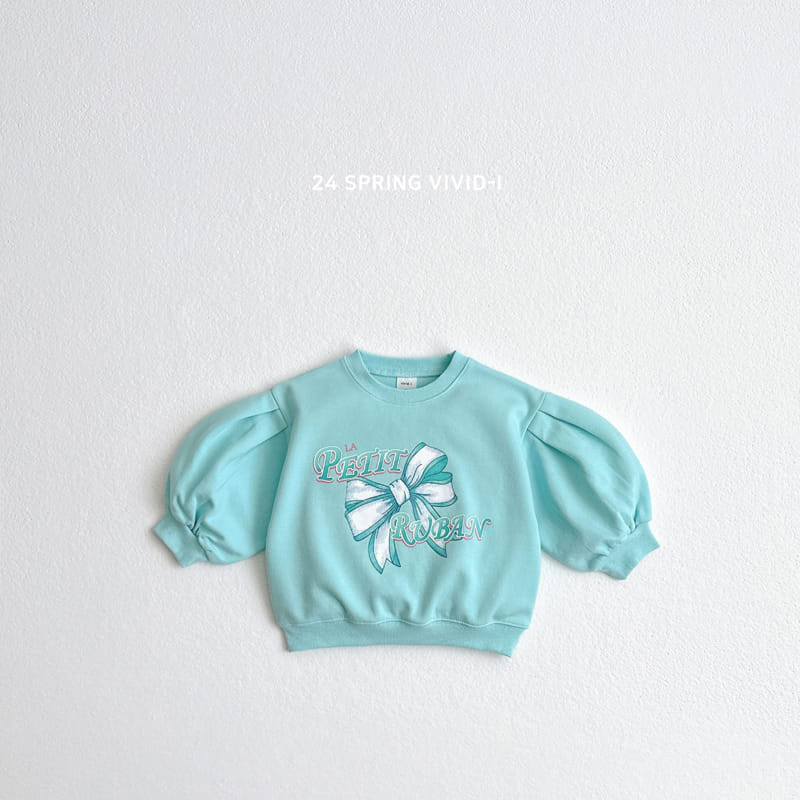 Vivid I - Korean Children Fashion - #designkidswear - Ribbon Puff Sweatshirt - 6