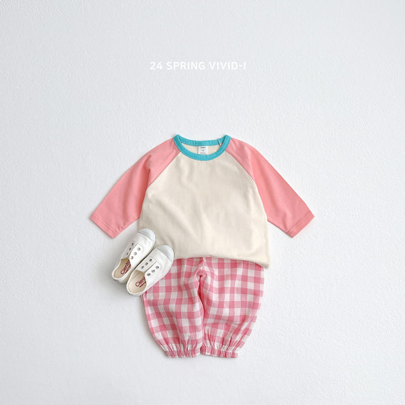 Vivid I - Korean Children Fashion - #designkidswear - Color Raglan Tee - 4