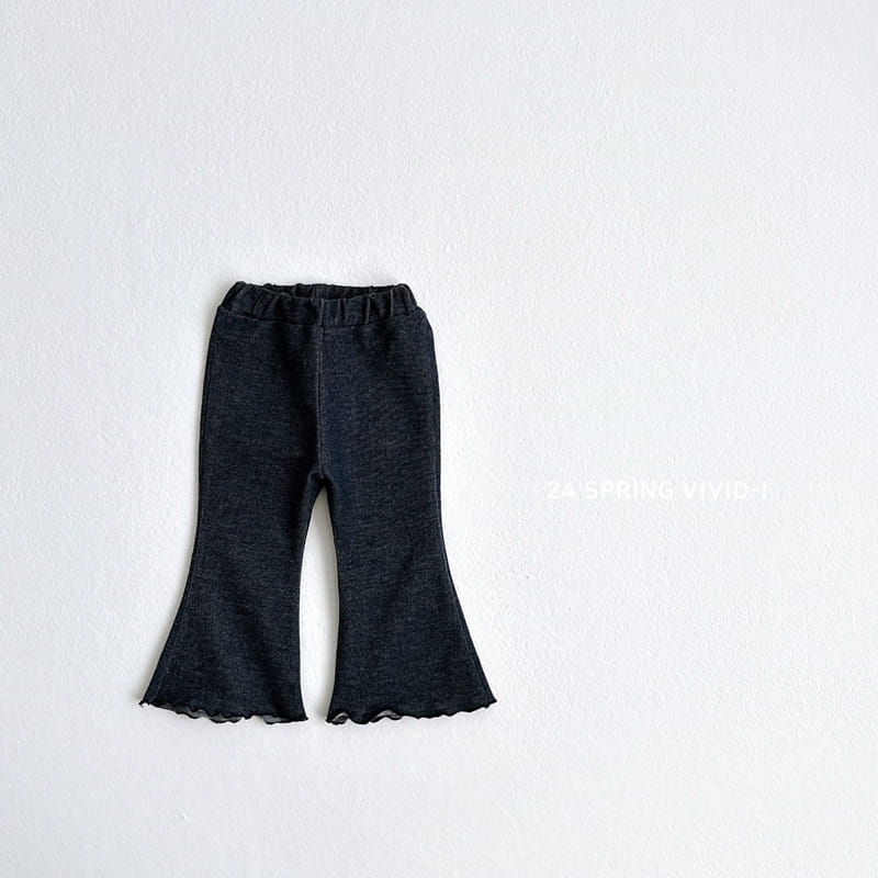 Vivid I - Korean Children Fashion - #discoveringself - Indigo Wide Pants - 3