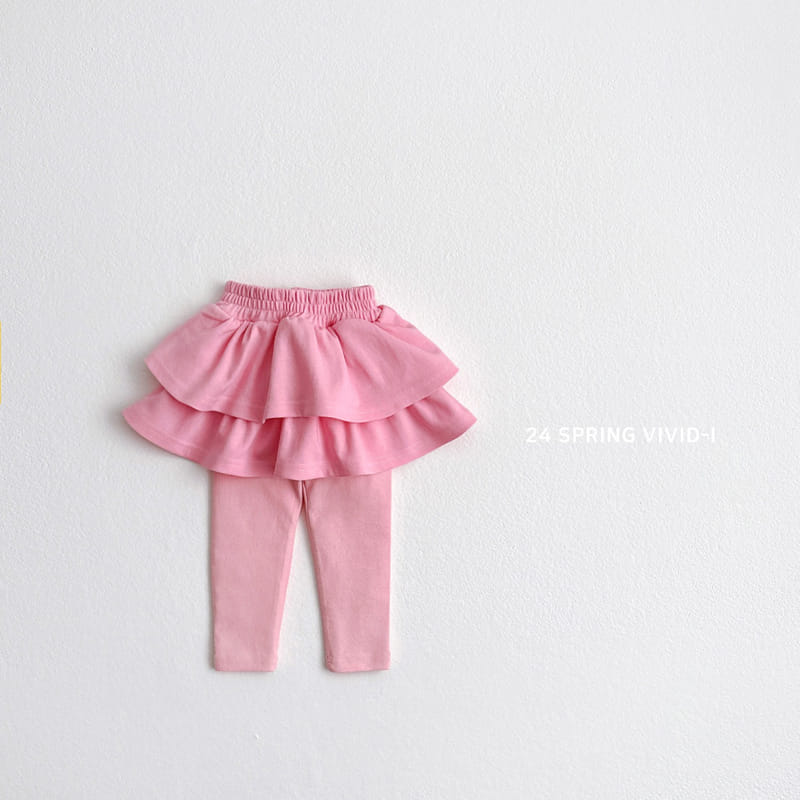 Vivid I - Korean Children Fashion - #kidsstore - Can Cang Skirt Leggings - 3
