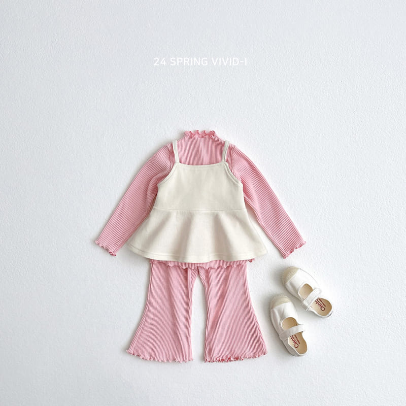 Vivid I - Korean Children Fashion - #kidsstore - Terry Rib Pants - 3