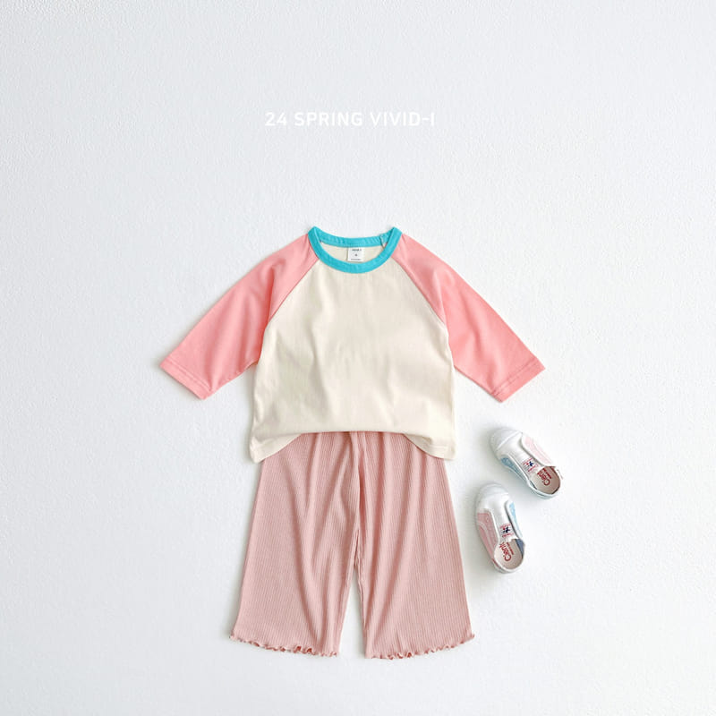 Vivid I - Korean Children Fashion - #kidzfashiontrend - Color Raglan Tee - 8