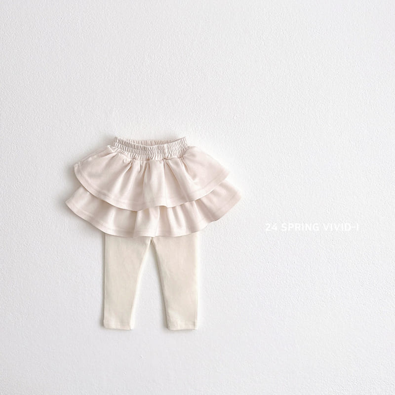 Vivid I - Korean Children Fashion - #kidsstore - Can Cang Skirt Leggings - 4