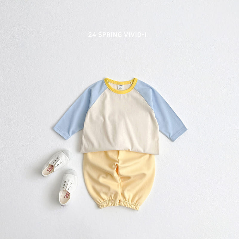 Vivid I - Korean Children Fashion - #littlefashionista - Color Raglan Tee - 10