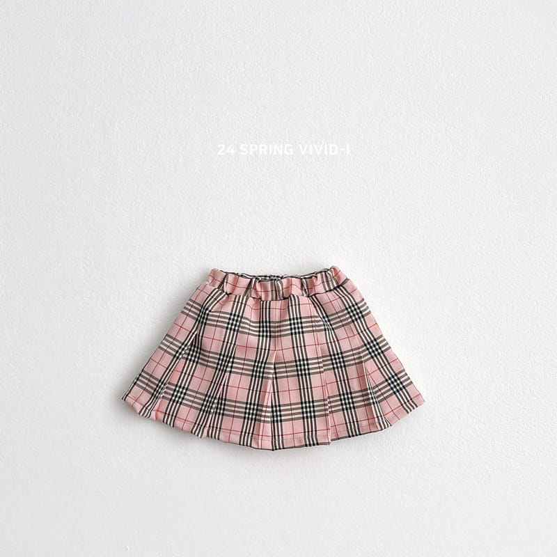 Vivid I - Korean Children Fashion - #littlefashionista - London Check Skirt - 2