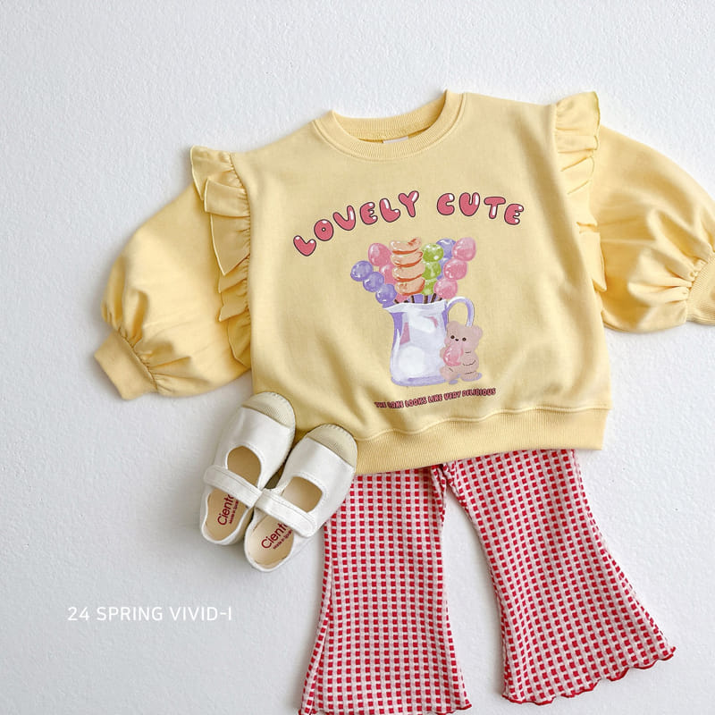 Vivid I - Korean Children Fashion - #littlefashionista - Terry Design Pants - 7