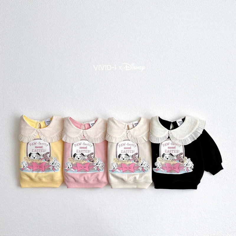 Vivid I - Korean Children Fashion - #magicofchildhood - Dalmatian Collar Sweatshirt