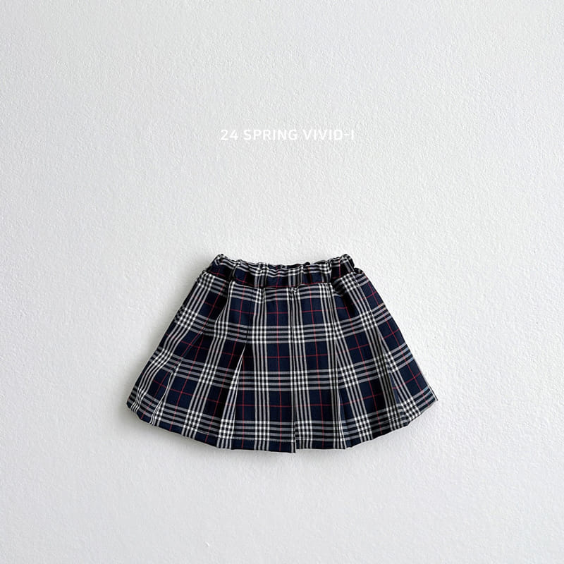 Vivid I - Korean Children Fashion - #magicofchildhood - London Check Skirt - 3