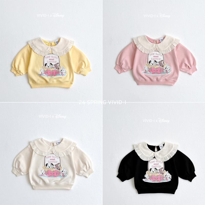 Vivid I - Korean Children Fashion - #minifashionista - Dalmatian Collar Sweatshirt - 2
