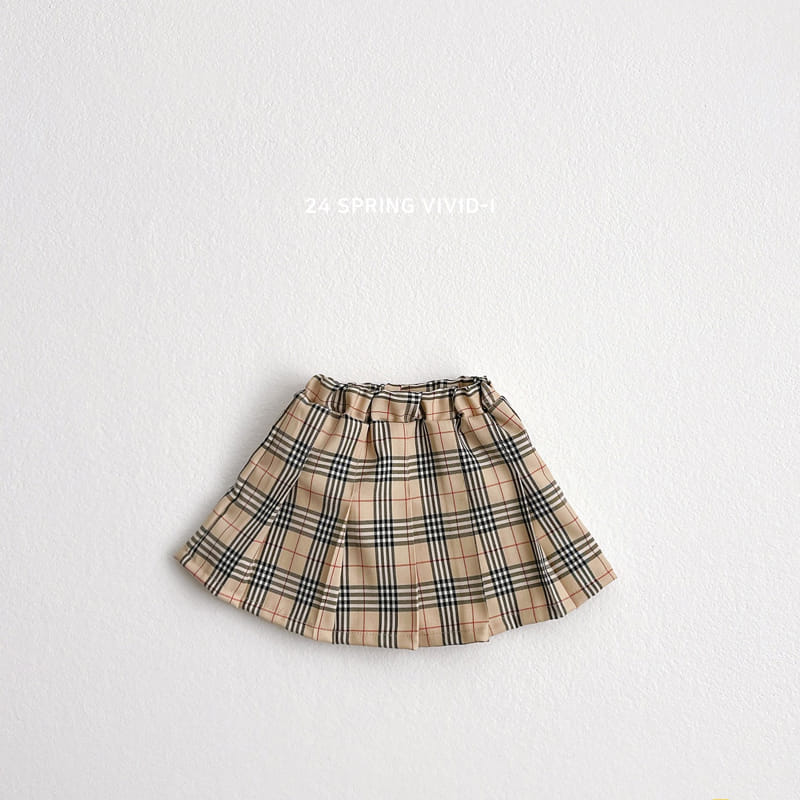 Vivid I - Korean Children Fashion - #magicofchildhood - London Check Skirt - 4