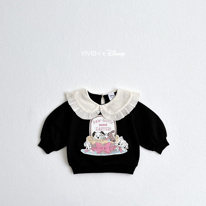 Vivid I - Korean Children Fashion - #prettylittlegirls - Dalmatian Collar Sweatshirt - 3