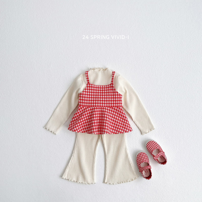 Vivid I - Korean Children Fashion - #prettylittlegirls - Check Bustier - 11