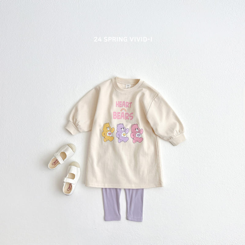 Vivid I - Korean Children Fashion - #stylishchildhood - Heart Bear One-Piece - 8