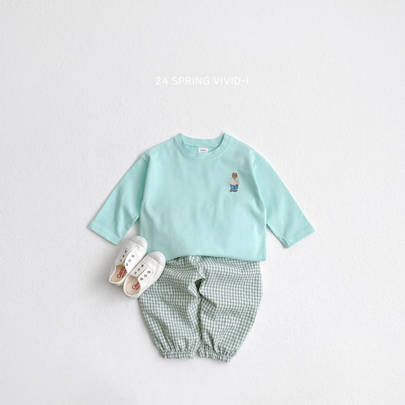 Vivid I - Korean Children Fashion - #stylishchildhood - 24 Bear Embroidery Single Tee - 9