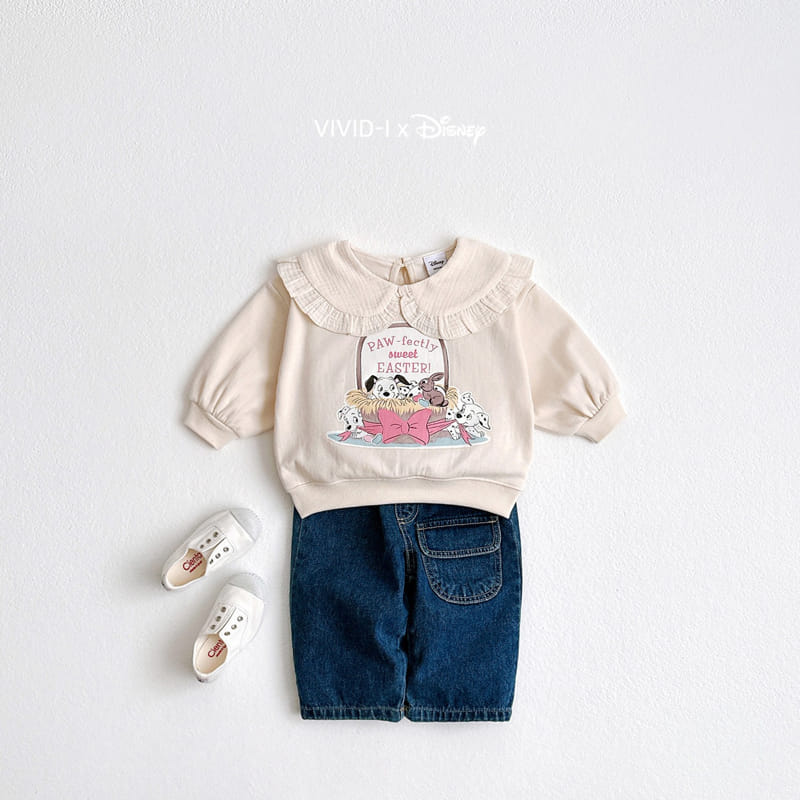 Vivid I - Korean Children Fashion - #stylishchildhood - Dalmatian Collar Sweatshirt - 6