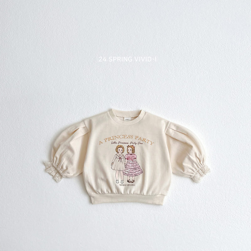 Vivid I - Korean Children Fashion - #toddlerclothing - Lace Sleeve Sweatshirt - 4