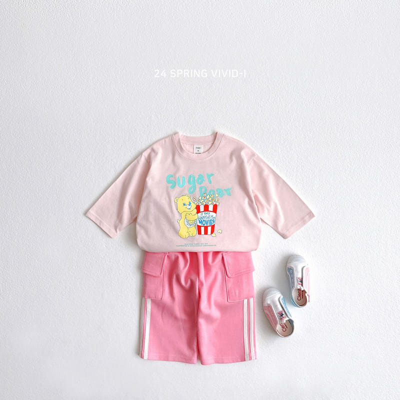 Vivid I - Korean Children Fashion - #todddlerfashion - Popcorn Bear Single Tee - 6