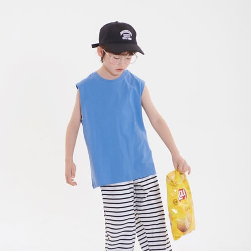 Whitesketchbook - Korean Children Fashion - #designkidswear - Over Sleeveless Tee