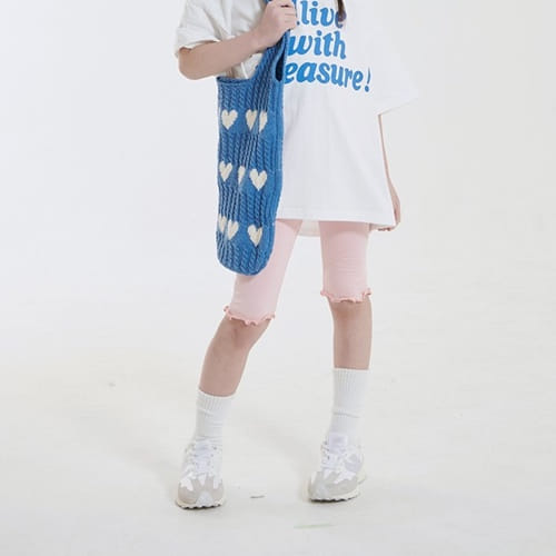 Whitesketchbook - Korean Children Fashion - #kidsshorts - Terry Half Length Leggings