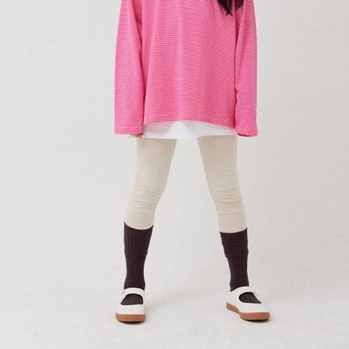 Whitesketchbook - Korean Children Fashion - #kidsshorts - Color Leggings