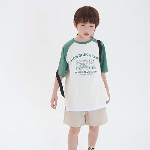 Whitesketchbook - Korean Children Fashion - #kidsstore - Tennis Bear Short Sleeve Tee