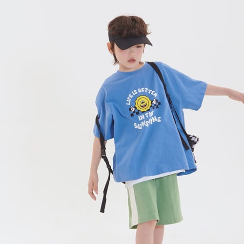 Whitesketchbook - Korean Children Fashion - #magicofchildhood - Sun Smile Short Sleeve Tee