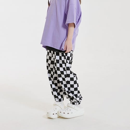 Whitesketchbook - Korean Children Fashion - #stylishchildhood - Check Jogger Pants