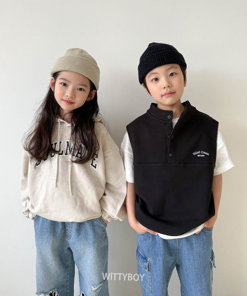 Witty Boy - Korean Children Fashion - #Kfashion4kids - Sole Vest Anorak - 10