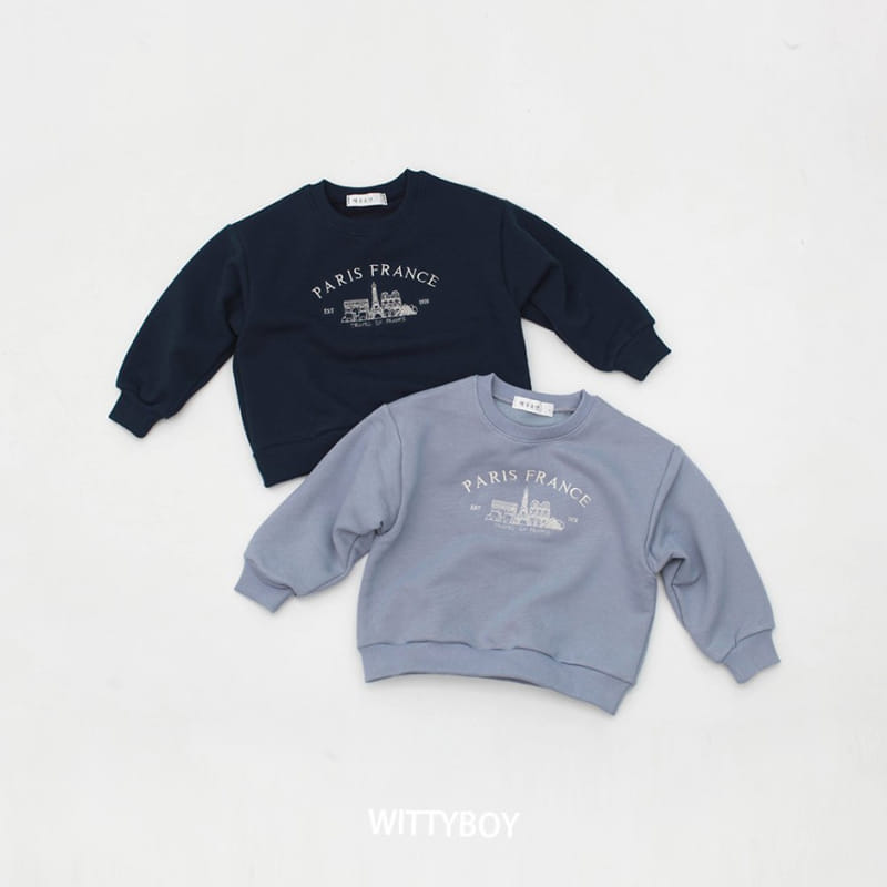 Witty Boy - Korean Children Fashion - #Kfashion4kids - Paris Sweatshirt