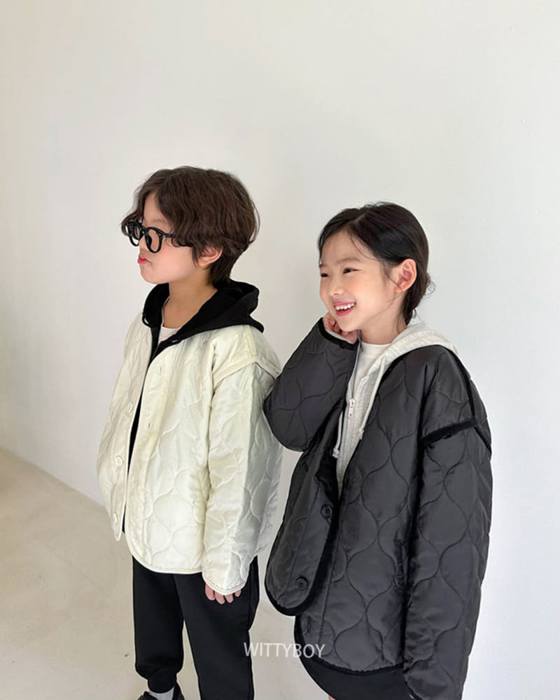 Witty Boy - Korean Children Fashion - #childofig - Holic Quilting Jumper - 9