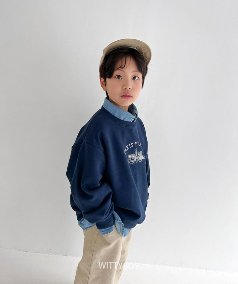 Witty Boy - Korean Children Fashion - #childofig - Paris Sweatshirt - 6