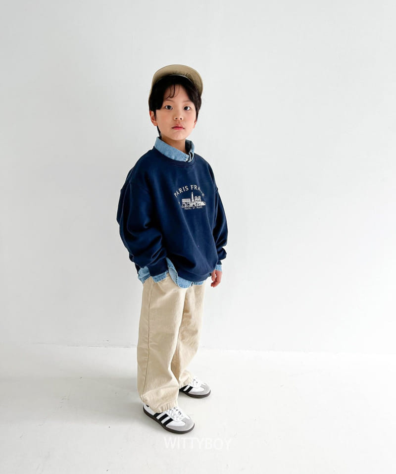 Witty Boy - Korean Children Fashion - #childofig - Paris Sweatshirt - 7