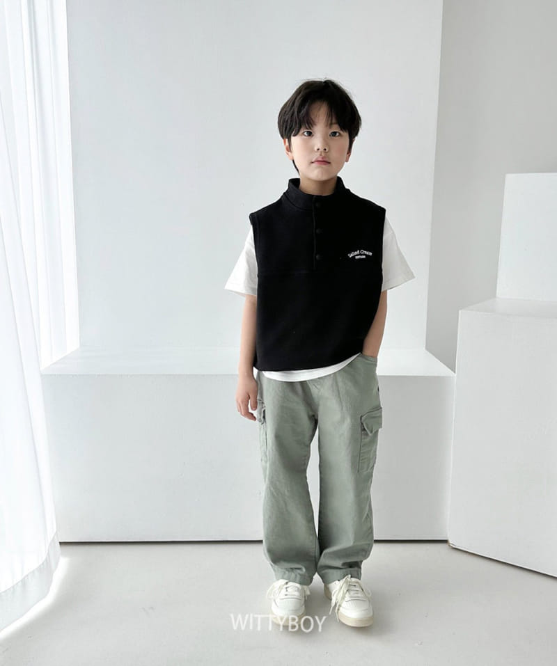 Witty Boy - Korean Children Fashion - #childrensboutique - Sole Vest Anorak - 3